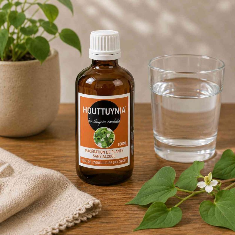 HOUTTUYNIA cordata 50ml Macération de plante SANS ALCOOL - SANTEREL