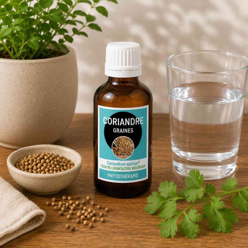 CORIANDRE graines * EXTRAIT DE PLANTE 50ML - coriandrum sativa -*issu de l'agriculture biologique - SANTEREL