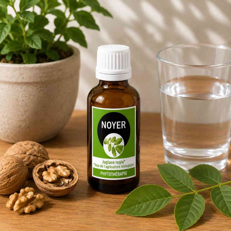 NOYER Feuilles * macération avec alcool 50ml - Juglans regia - * Issu de l'agriculture biologique - SANTEREL