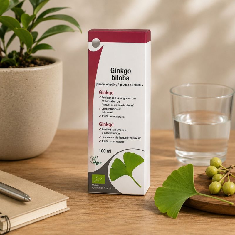 GINKGO BILOBA BIO 100ml - Extrait de Plante fraiche