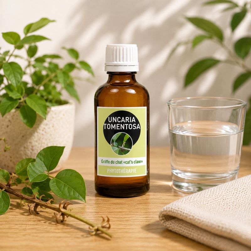 UNCARIA TOMENTOSA 100ml Macération AVEC ALCOOL "GRIFFE DU CHAT"cat's claw SANTEREL