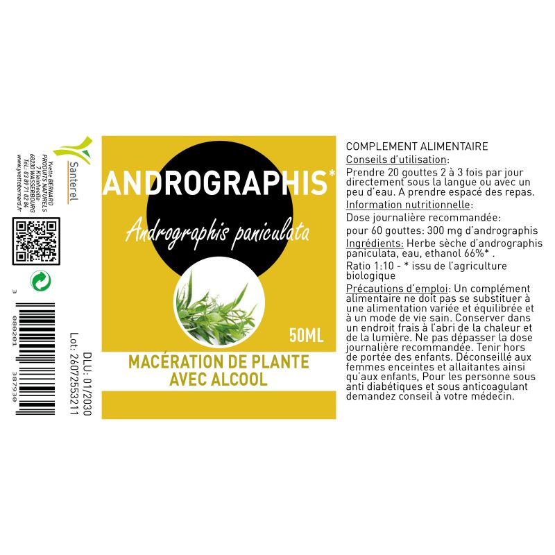 ANDROGRAPHIS extrait | Bienfaits et utilisation | Au meilleur prix