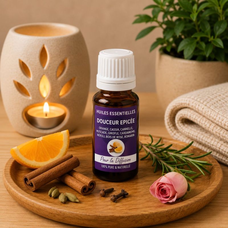 huiles essentielles DOUCEUR EPICEE 10ML - pour la diffusion