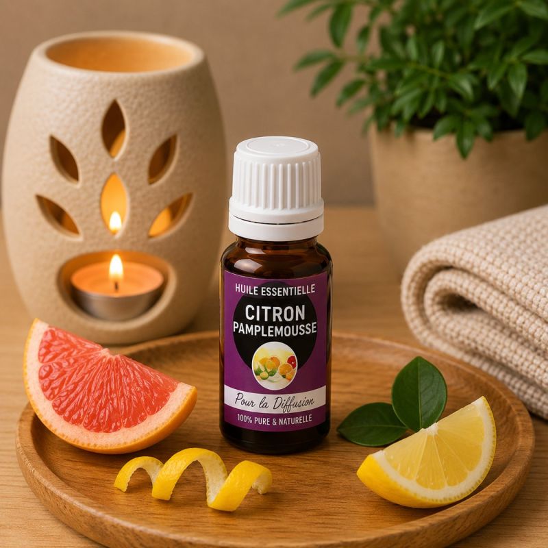 Huiles essentielles CITRON PAMPLEMOUSSE 10ml - pour la diffusion