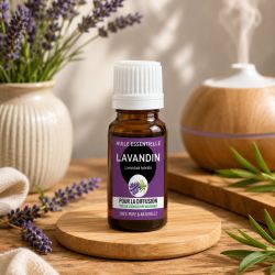 Huile essentielle LAVANDIN* 10ML - Lavandula hybrida -*Issu de l'agriculture biologique