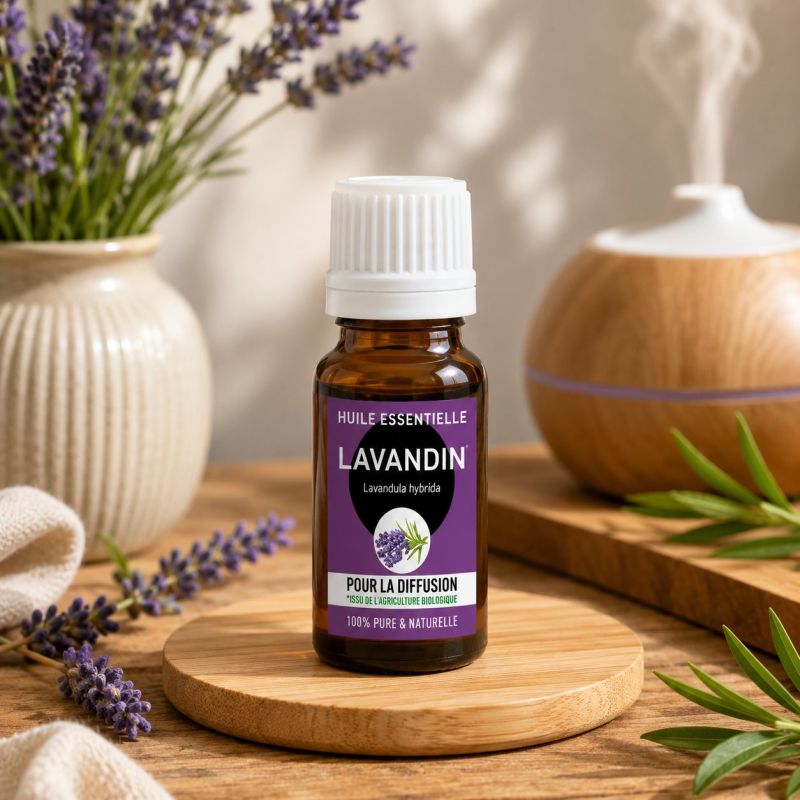 Huile essentielle LAVANDIN* 10ML - Lavandula hybrida -*Issu de l'agriculture biologique
