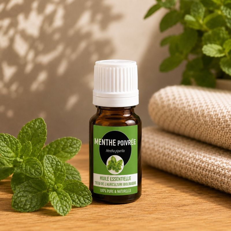 Huile essentielle de MENTHE POIVREE* 10ml - *issu de l'agriculture biologique