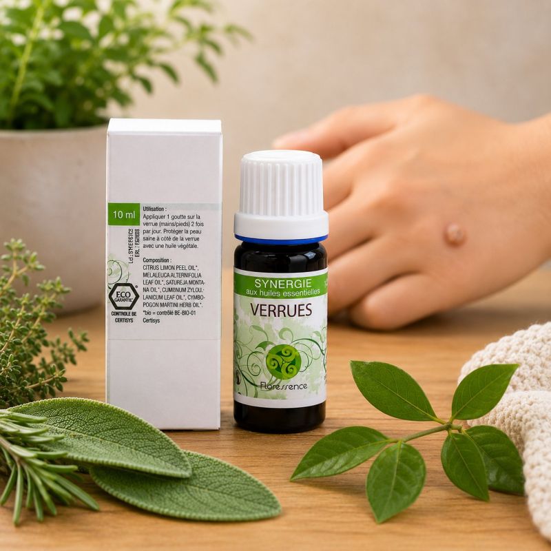 SYNERGIE VERRUES 10ML aux huiles essentielles