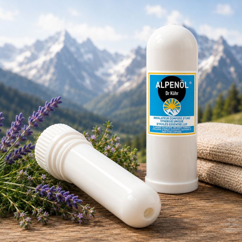 Alpenol Inhalateur – Synergie de 11 huiles essentielles du Dr KUHR