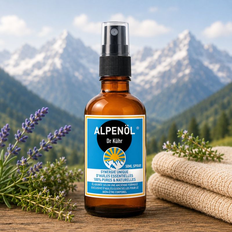 ALPENOL spray 50ml – Synergie de 11 huiles essentielles du Dr KUHR