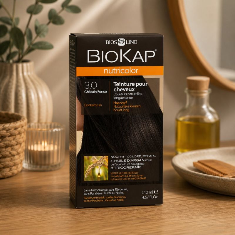 COLORATION NUTRICOLOR CHATAIN FONCE 3.0 BIOKAP -140ML