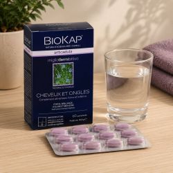 TRAITEMENT ANTI CHUTE  CHEVEUX - ONGLE - FEMMES-  60 COMPRIMES  BIOKAP