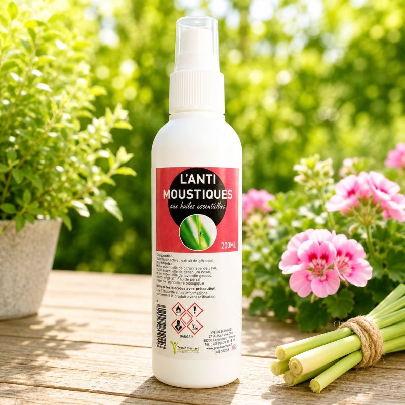 ANTI MOUSTIQUES aux huiles essentielles 200ml - répulsif