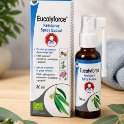 SPRAY BUCCAL EUCALYFORCE BIO 30ml - a l'echinacea, thym, ciste à gomme