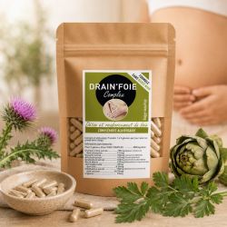 DRAIN'FOIE COMPLEX  60 Gélules 400mg - Formule sans radis noir SANTEREL