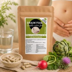 DRAIN'FOIE COMPLEX EXTRA FORT - 60 Gélules 400mg - SANTEREL