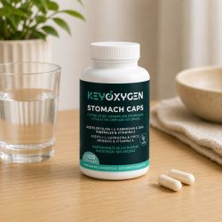 KeyOxygen STOMACH 120 gélules - huile ozonée , zinc carnosine