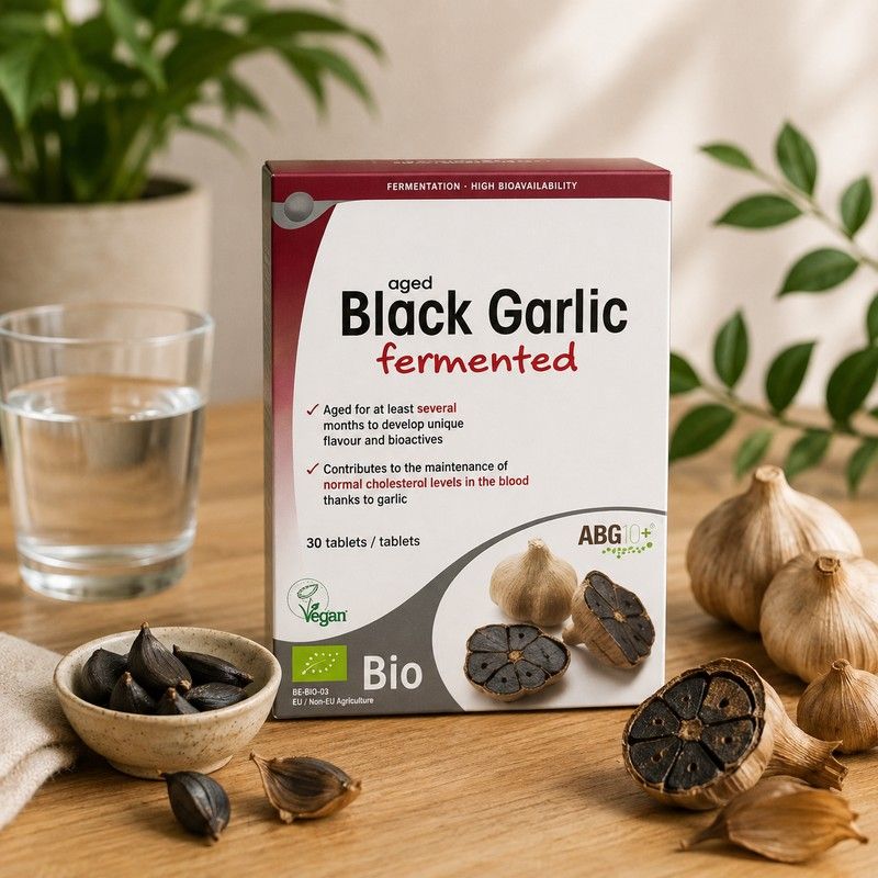 AIL NOIR FERMENTE en extrait BIO 30 gelules 500mg - COEUR CHOLESTEROL CIRCULATION