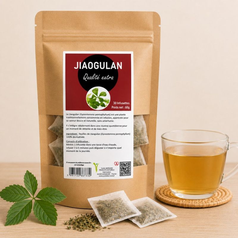 JIAOGULAN 15 INFUSETTES - qualité contrôlée sans pesticide détecté