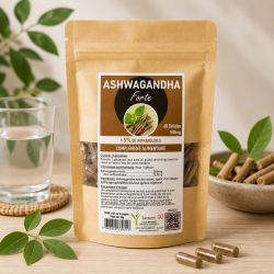 ASHWAGANDHA Forte - 60 gelules 500mg - mini 5% withanolides - SANTEREL