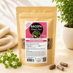 BACOPA EXTRAIT FORT 60 gélules 400mg - 50% de Bacosides - SANTEREL