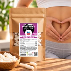 ENZYMES DIGESTIVES COMPLEX FORT 60 gélules 400mg -SANTEREL